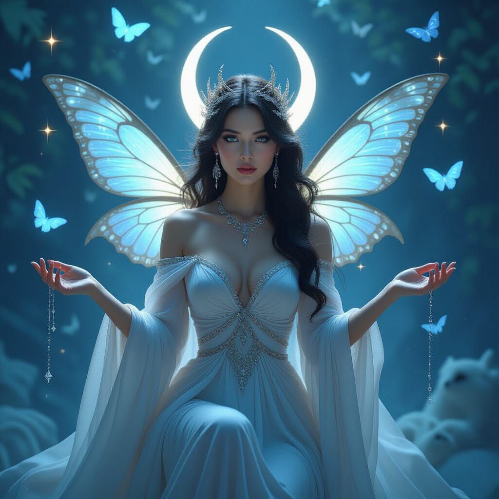 Dream Weaver Goddess in Ethereal Fantasy Style