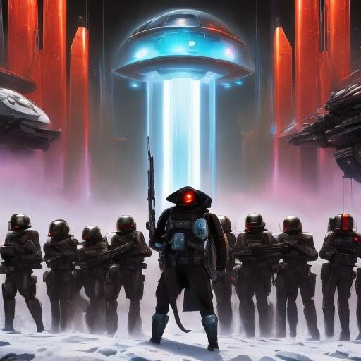 Menacing Assassin Droid with Laser Rifle