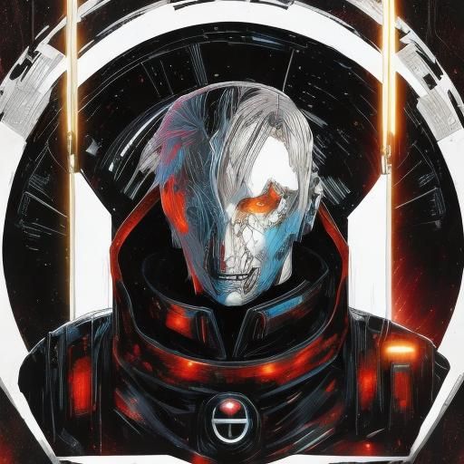 Assassin Droid Character in Space Opera Style