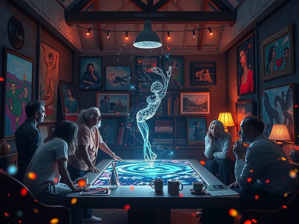 Ethereal Artists Create Mesmerizing Dancing Holograms