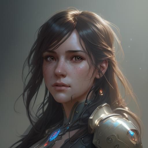 Detailed Portrait with Dynamic Lighting