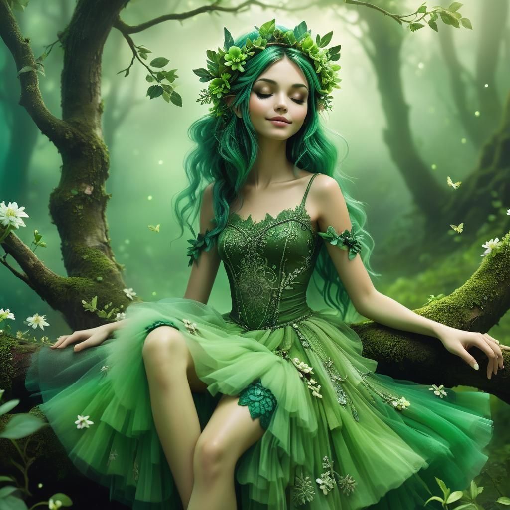 Green fairy - "I'm just resting my eyes"