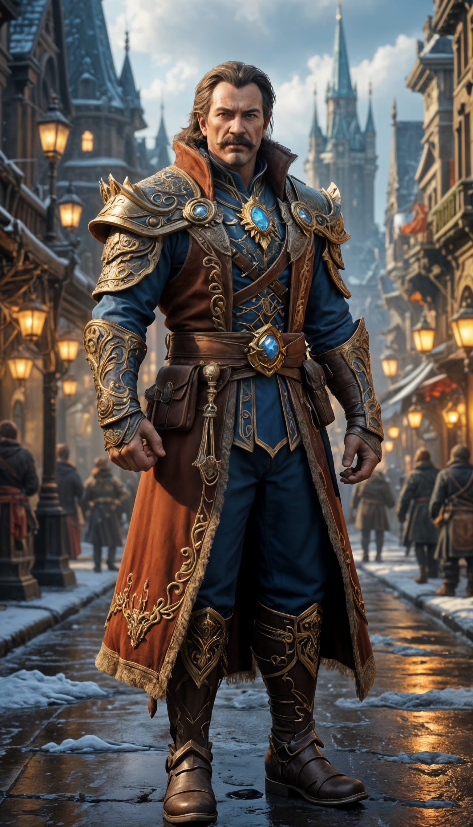 Elegant Lord in Fantasy Capital City