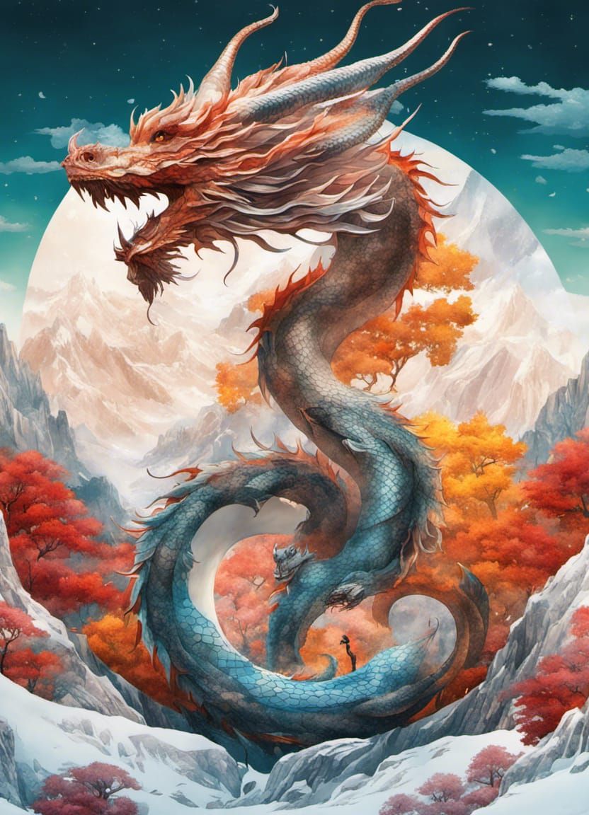 Yin Yang Dragons of Changing Seasons, Manhwa Illustration