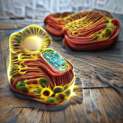 Detailed Illustration of a Mitochondrion