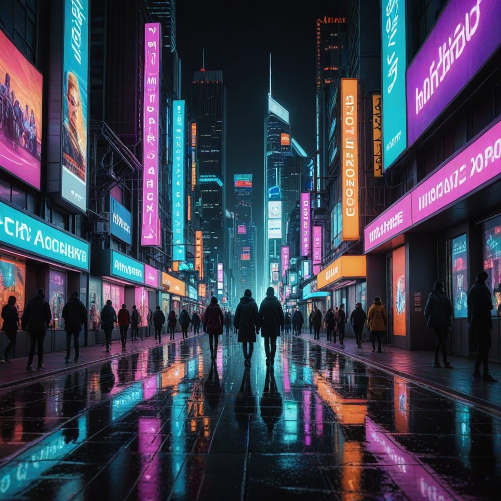 Sleek Futuristic Megacity Unveiled in Neon Glory