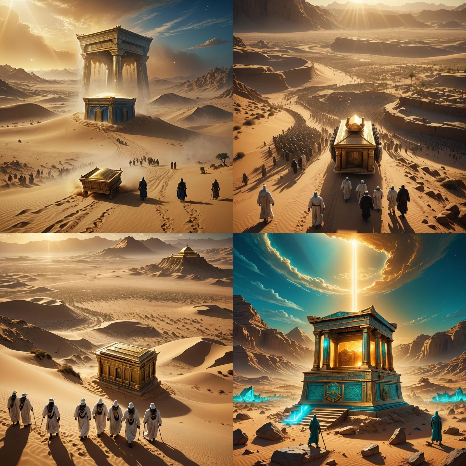 Biblical Ark of the Covenant Journey: Detailed Matte Paintin...