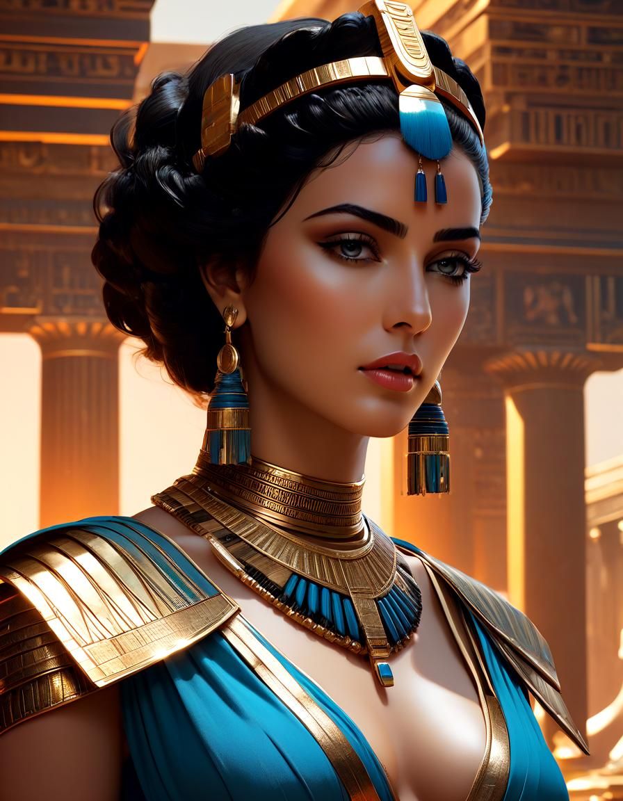 Cleopatra Portrait in Filip Hodas Style
