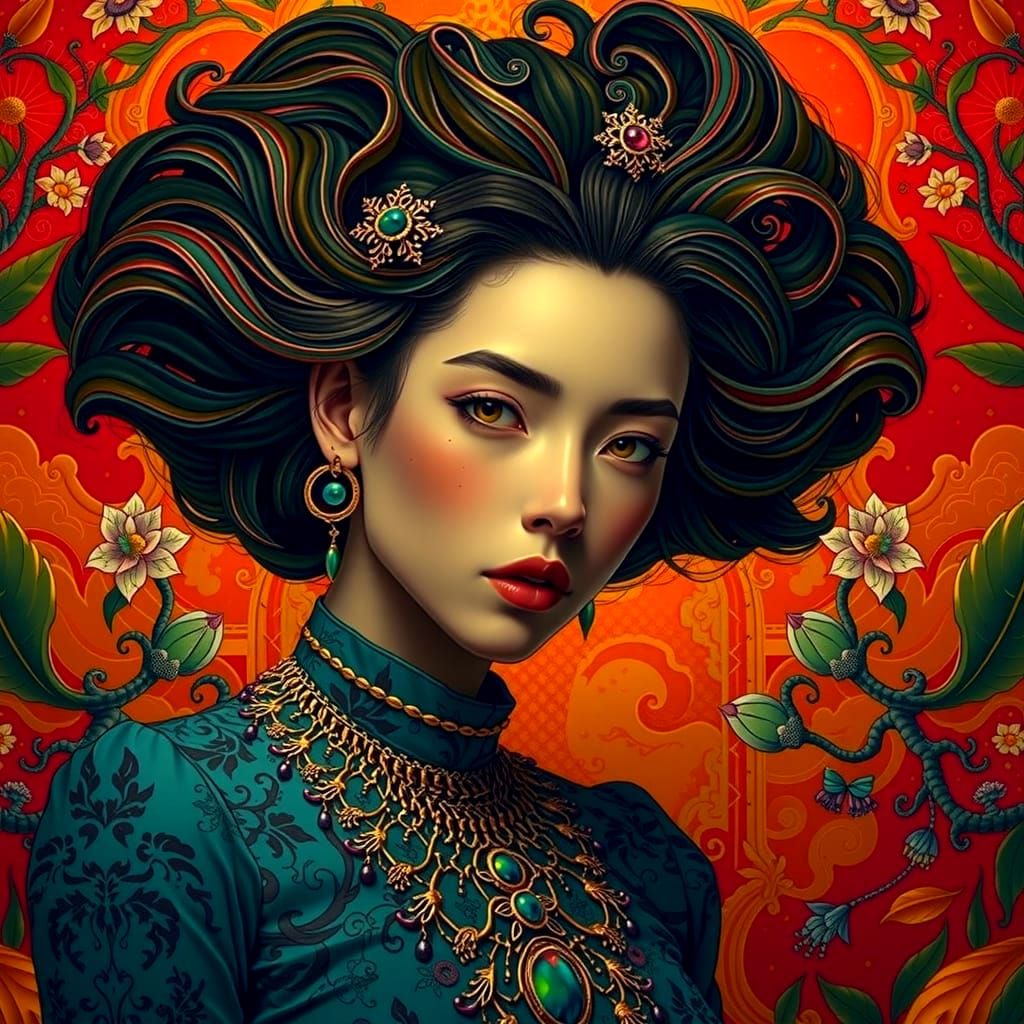 Hyperrealistic Femininity: Beauty and Intricate Detail