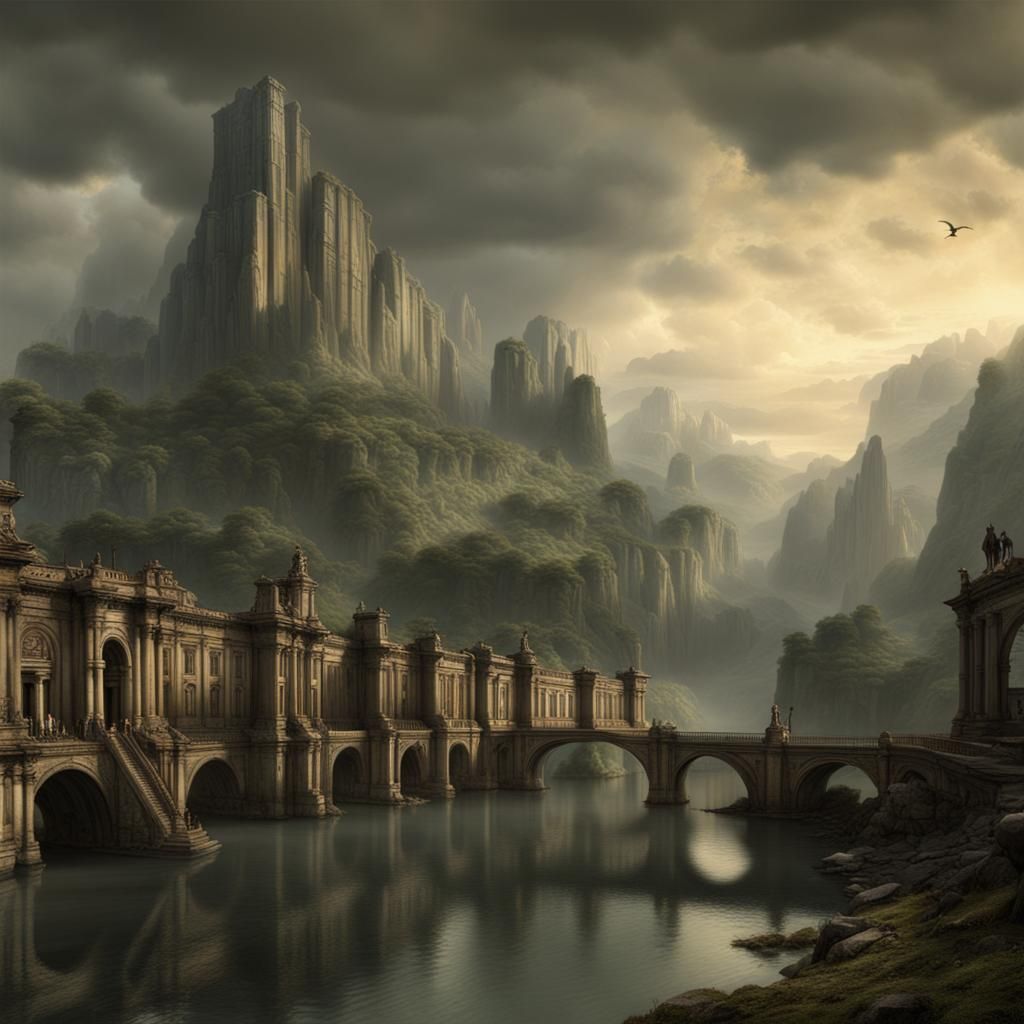 Romantic Neo-Primitivism Matte Painting