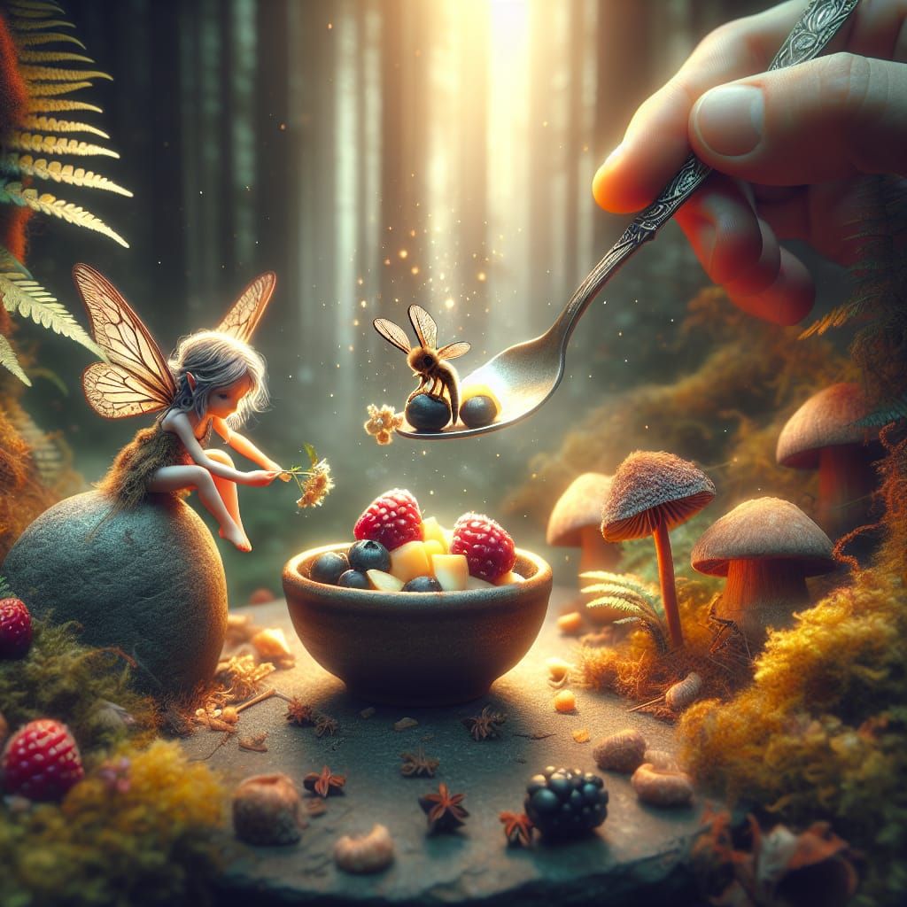 Breakfast with a fariy