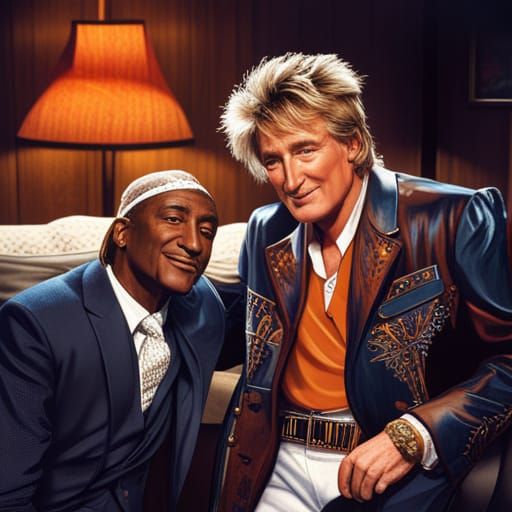 Unlikely Collaboration: Rod Stewart and Tupac Recording