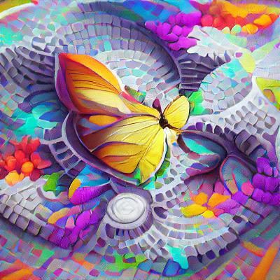 Butterfly Mandala: Symmetrical Design