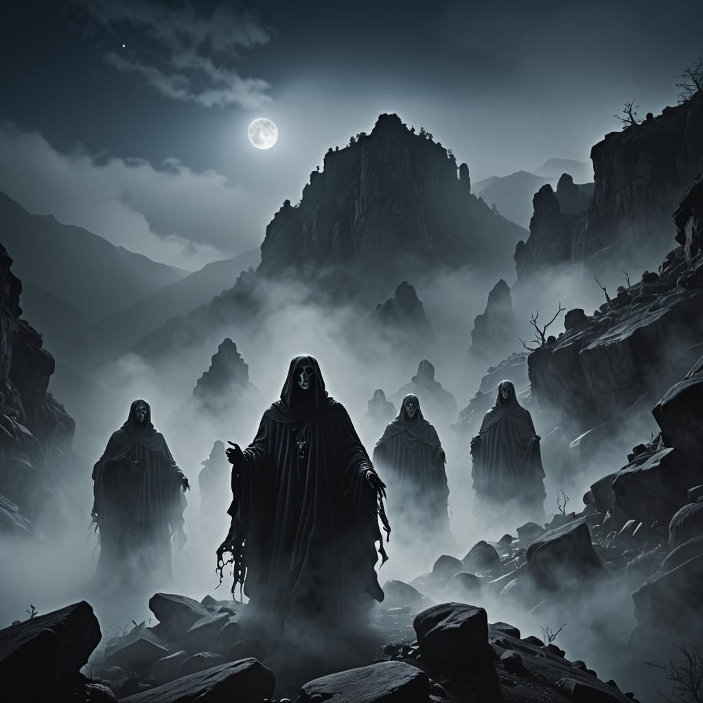 Ethereal Ghosts in Misty Mountains: Gothic Horror