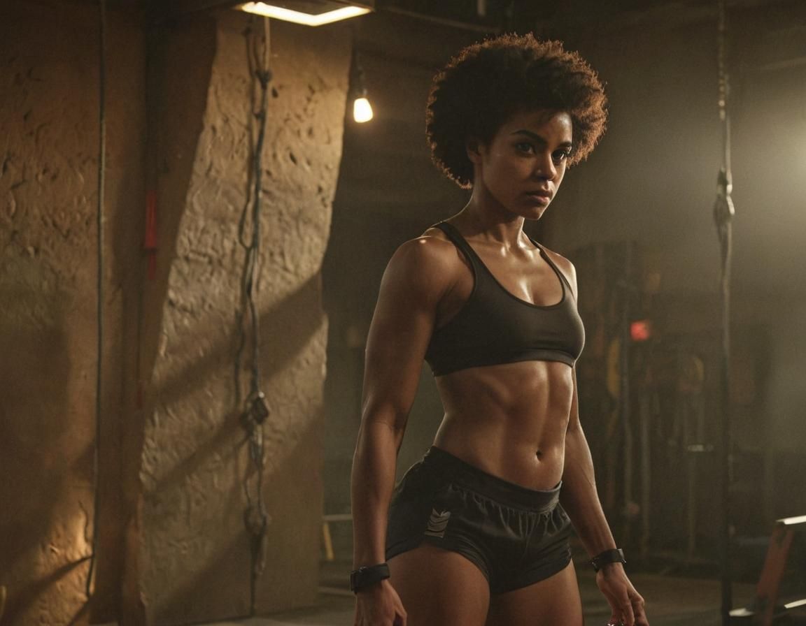 Cinematic Portrait of a Climber in Gym