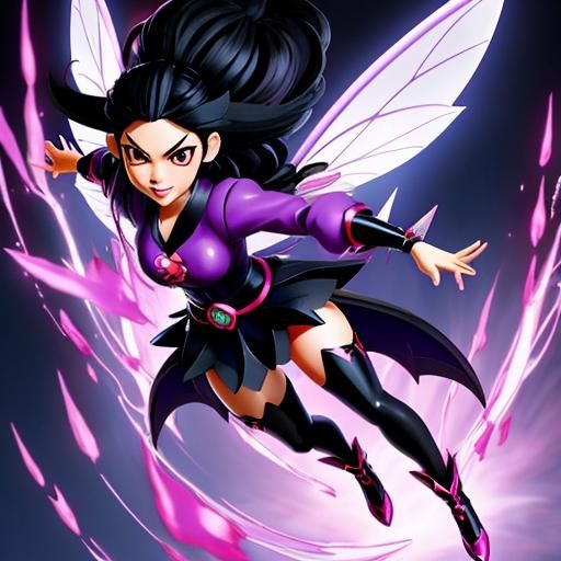 Evil Fairy in Anime Style