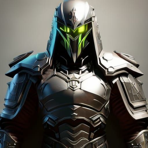 Skeleton Wookie Demon in Jewel Armor, Digital Art