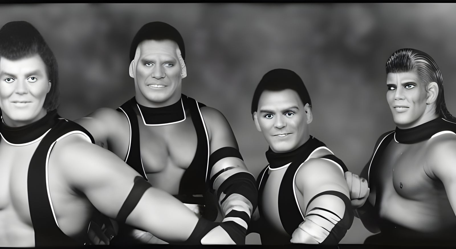 Galactic Wrestling Legends in High-Resolution Detail