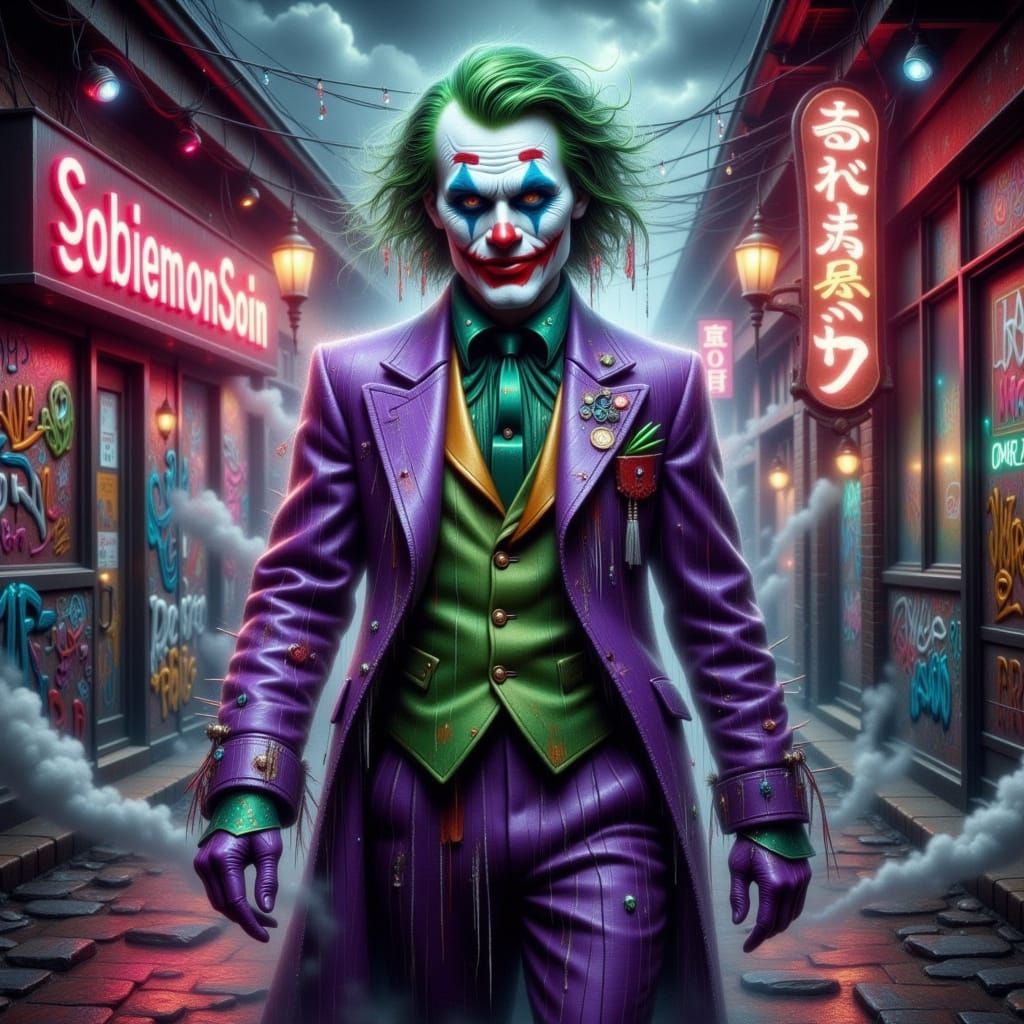 The Joker Embodies Zodiac's Trickster in a Dark, Gothic Aest...