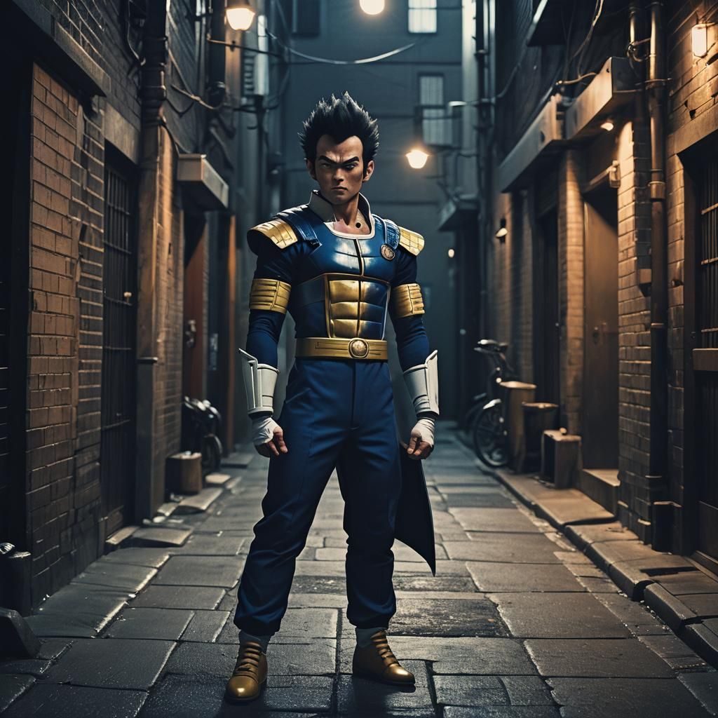 Japanese Vegeta in Dark Alleyway: Film Still