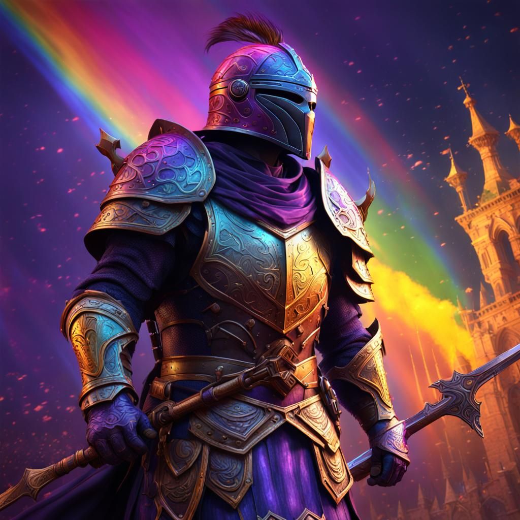 Fantasy Knight in Dark Fantasy Concept Art