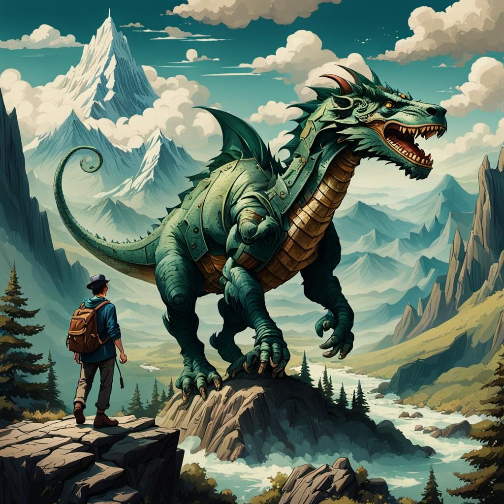 Evocative Vintage Scene Generated by AI