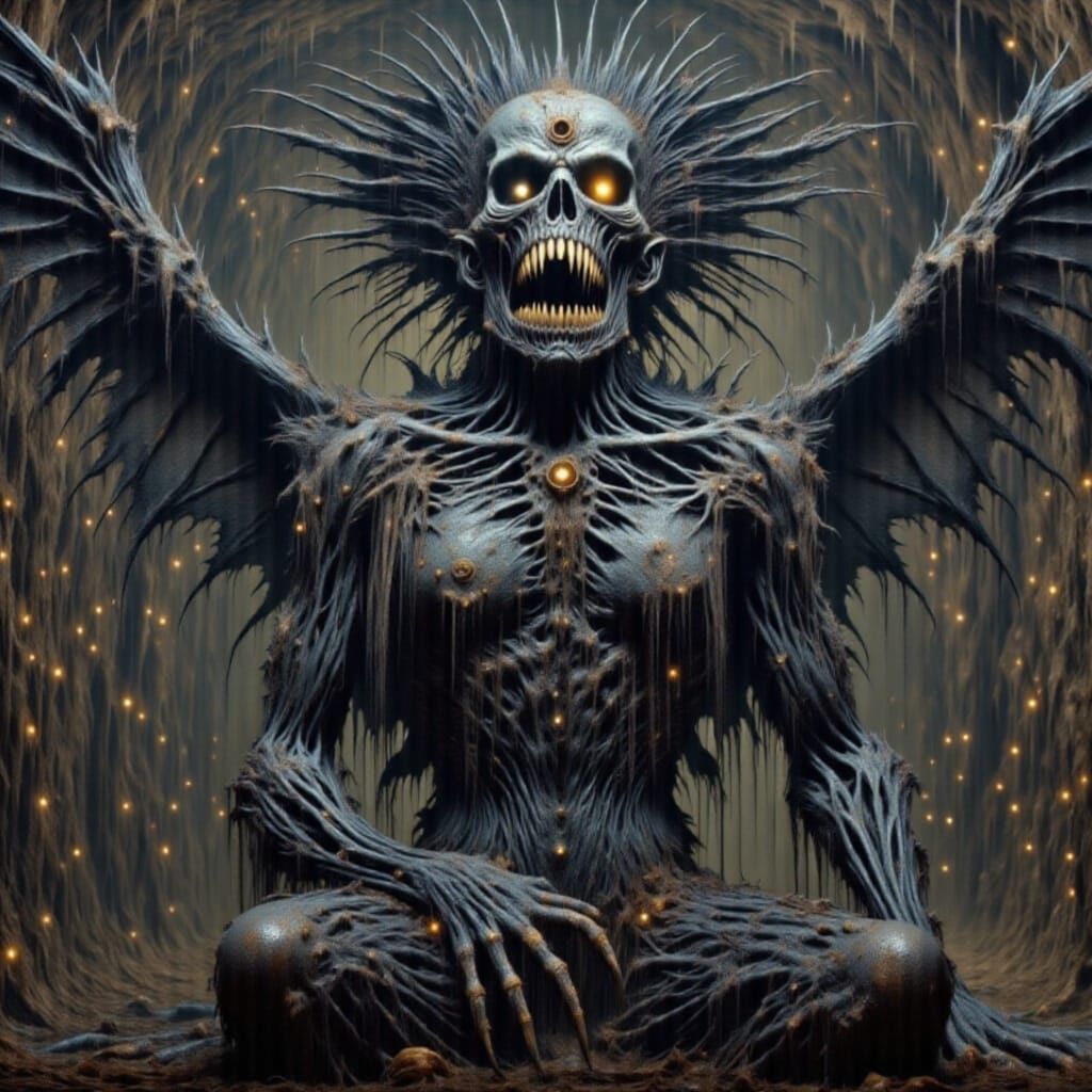 Queen of Crows with Feather Crown and Talons