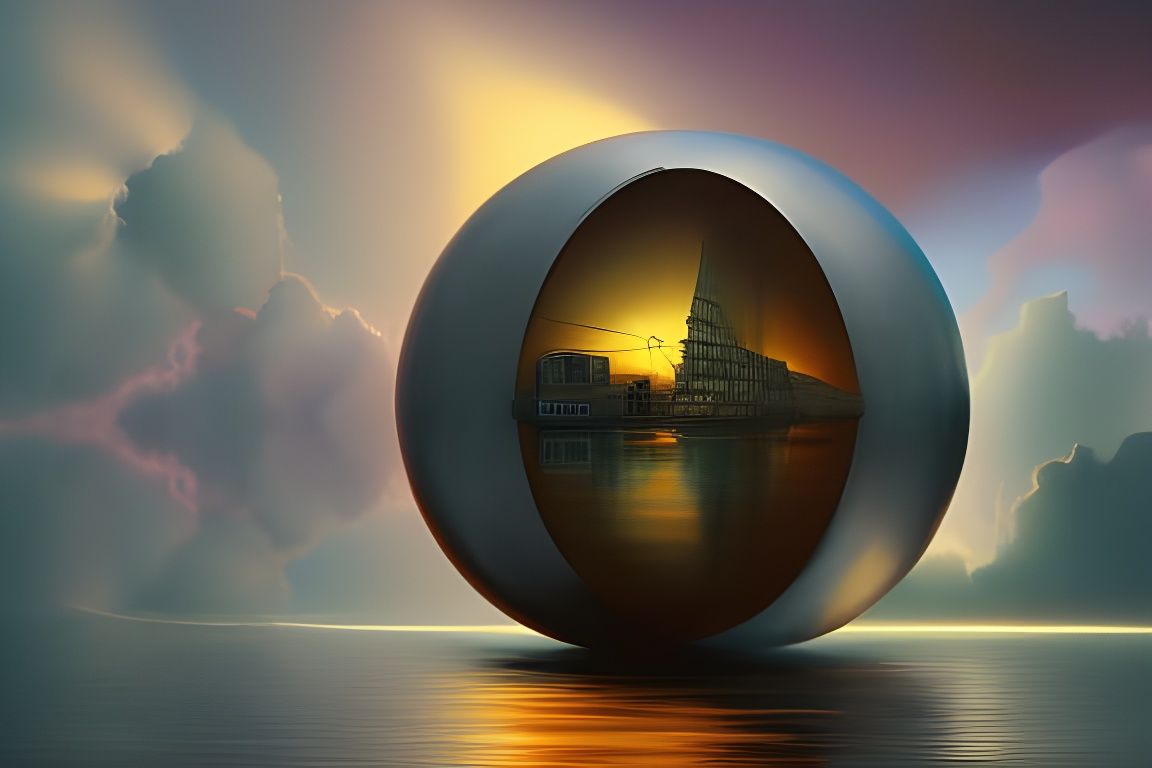 Thriving Submarine City in Steamnouveau Style