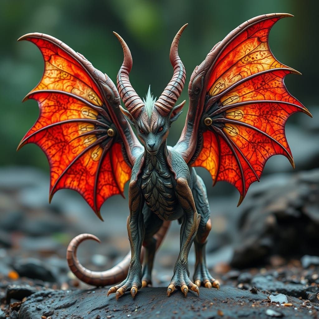 Majestic Mythical Creature in Hyperrealistic Splendor