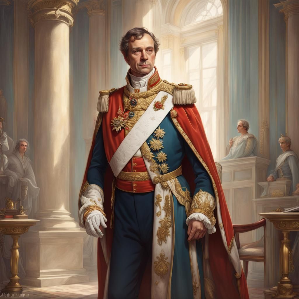 Grand Duke in Coronation Robes, Digital Art