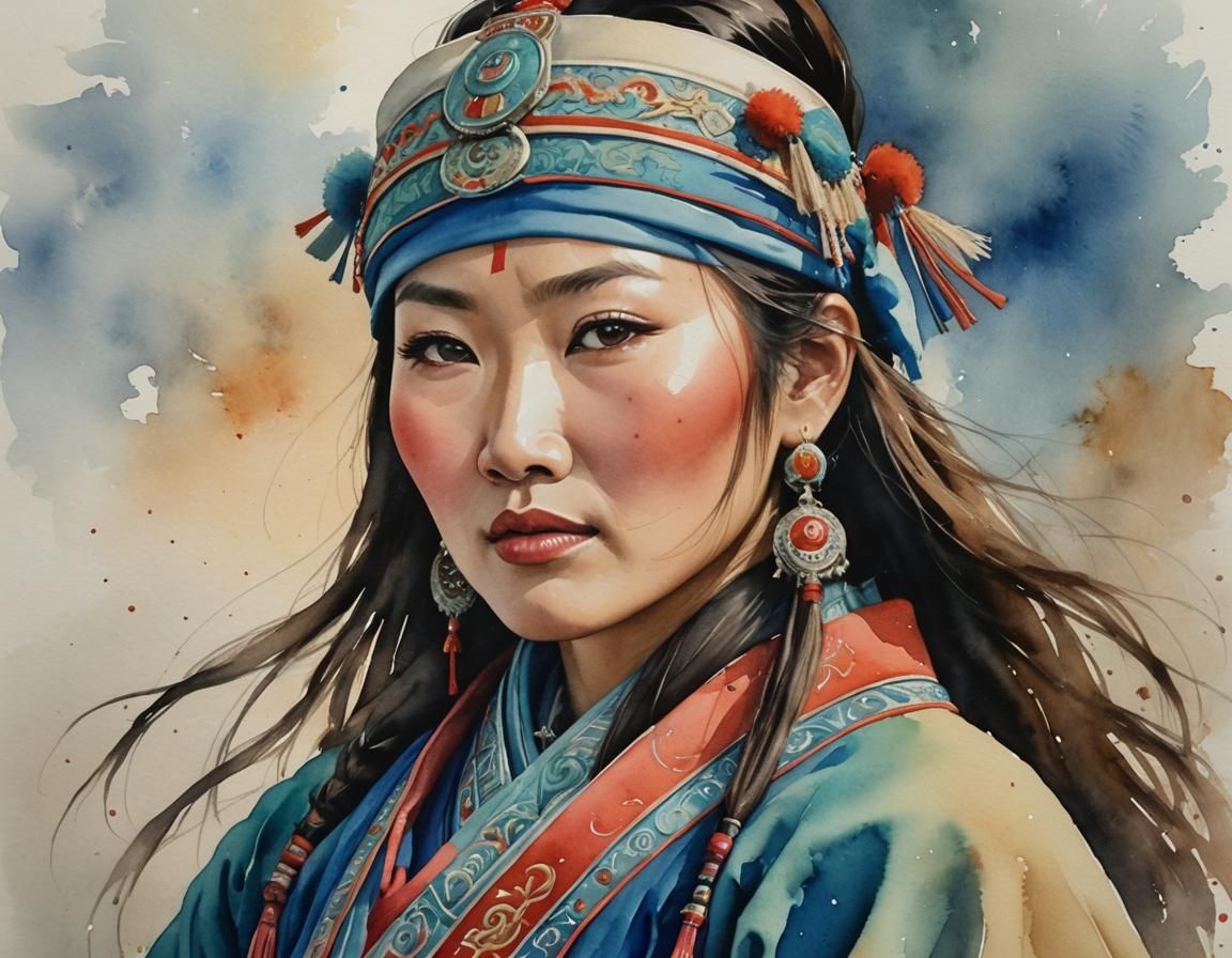 A MONGOLIAN WOMAN
