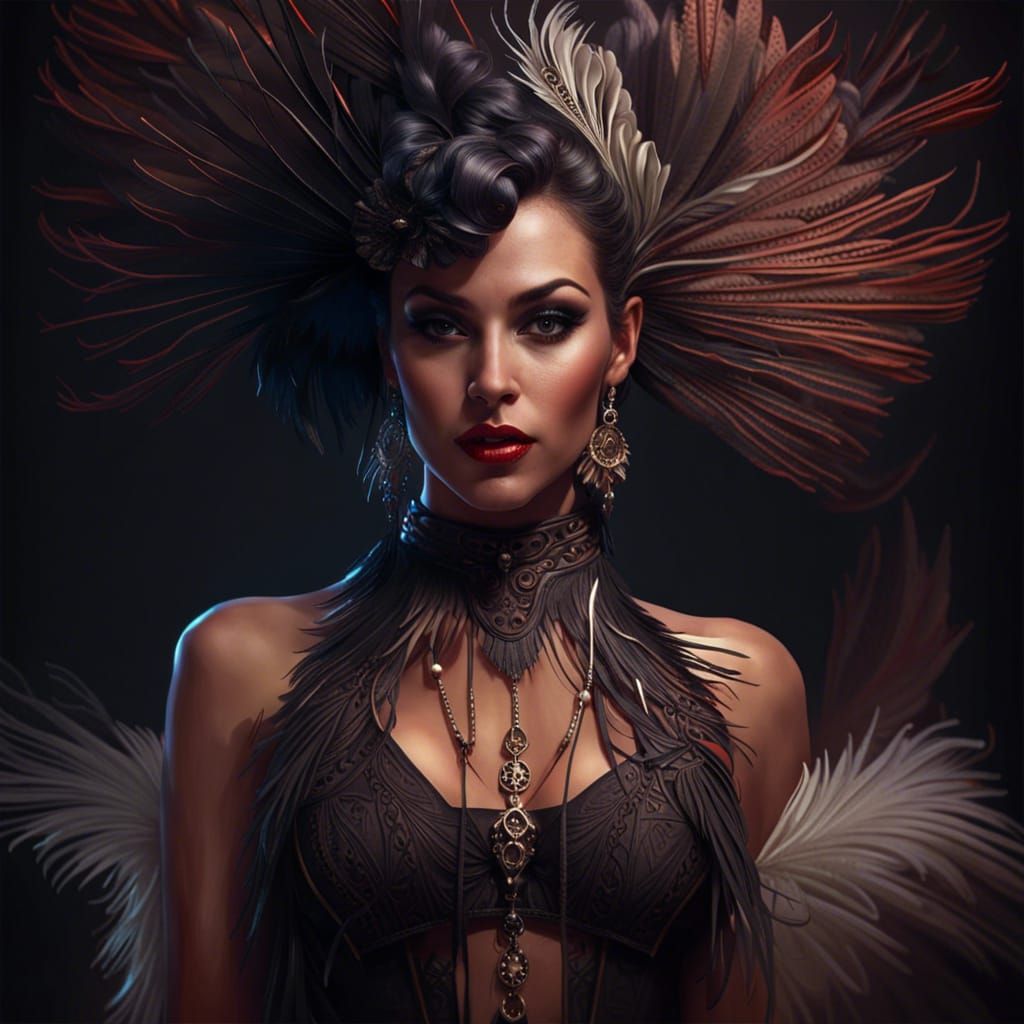 Brown Feathered Beauty