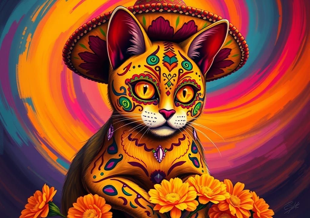 Day Of The Dead Cat