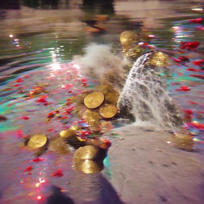 Nostalgic Confetti Burst of Golden Light