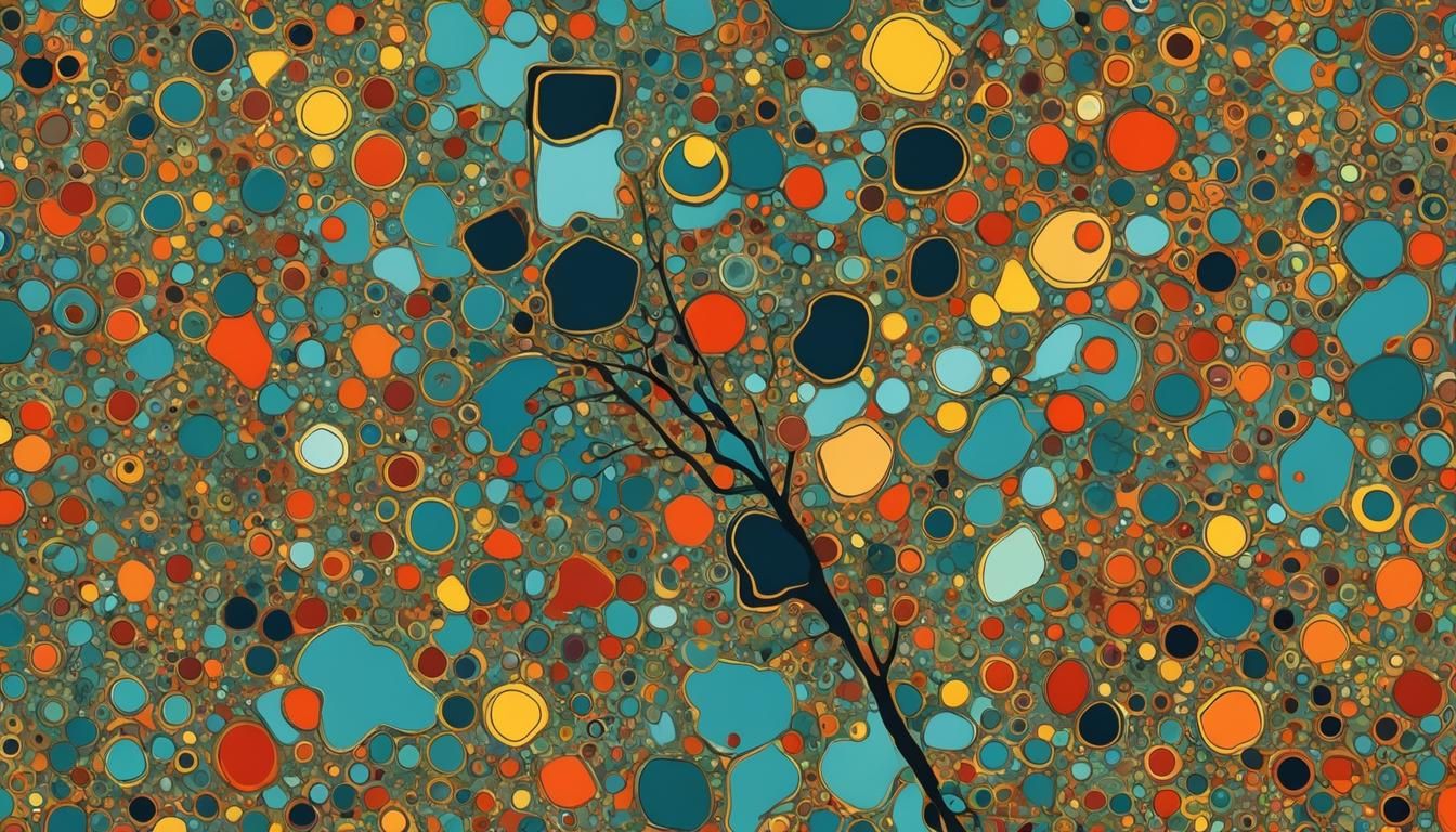 Smartphone Abstract Art with Complementary Colors