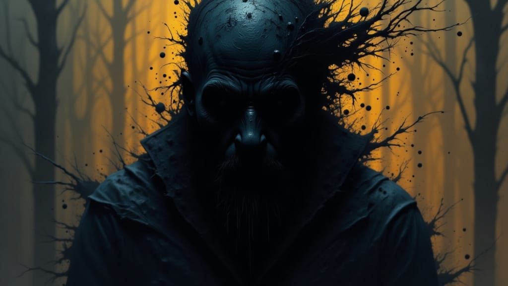 Mysterious Figure in Dim Light, Concept Art