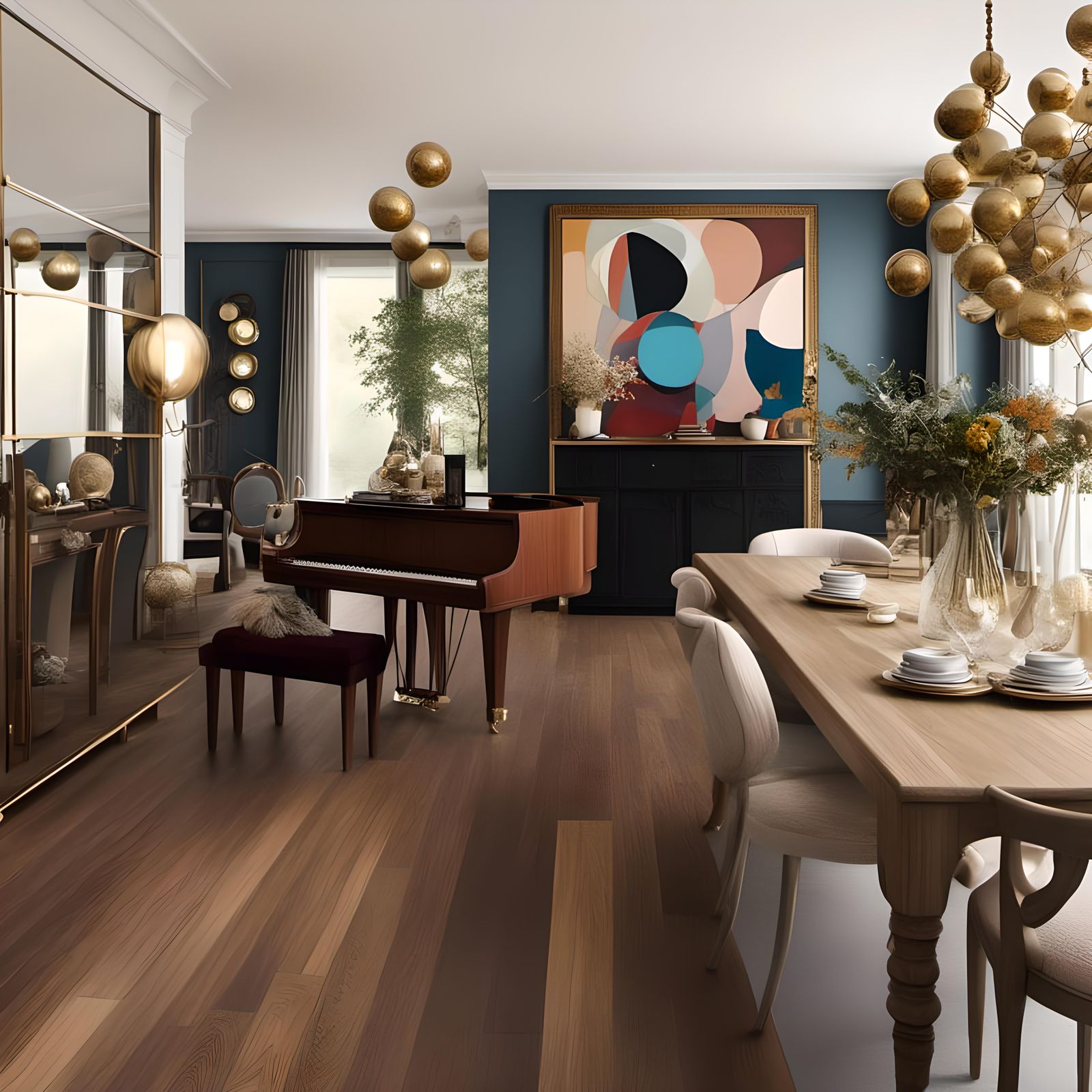 Chic Hostess in Fairy Town: Abstract Art