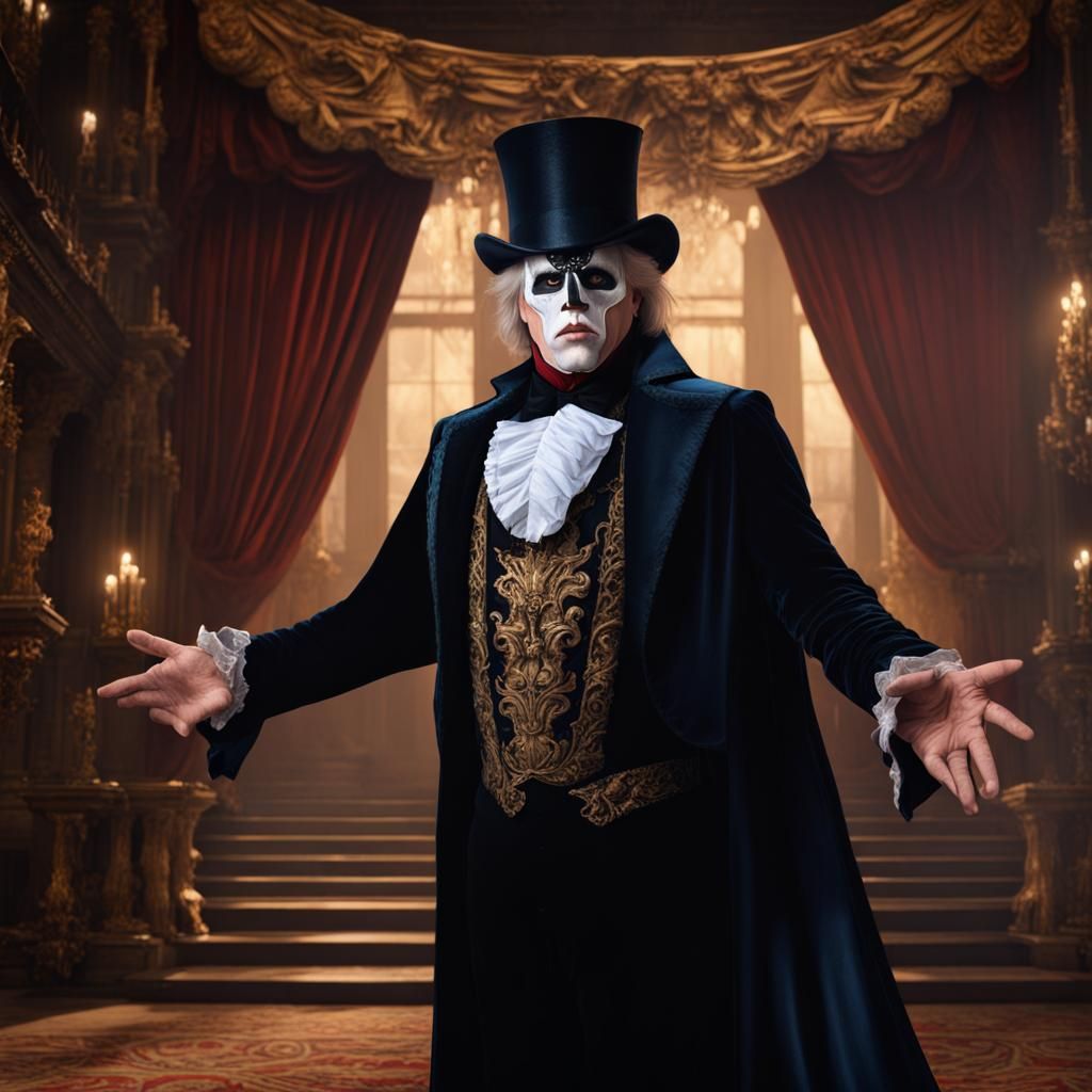 Phantom of the Opera Masquerade: Detailed Matte Painting