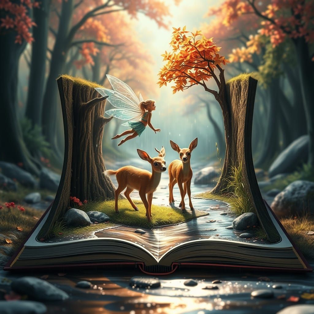 Enchanted Fairytale Unfolds in Hyperrealistic 3D