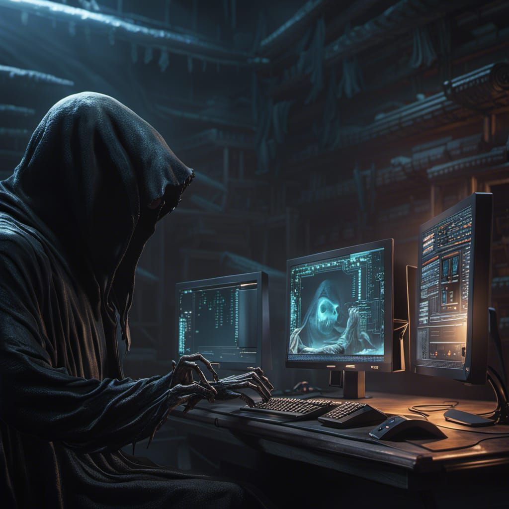 Legend says, he is still typing to this day...