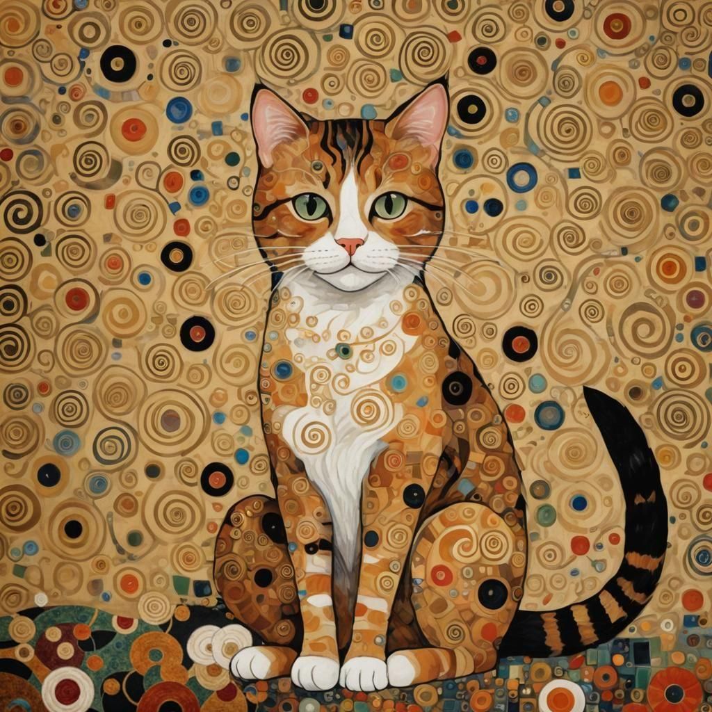 Ornate Carpet Design in Art Nouveau Style