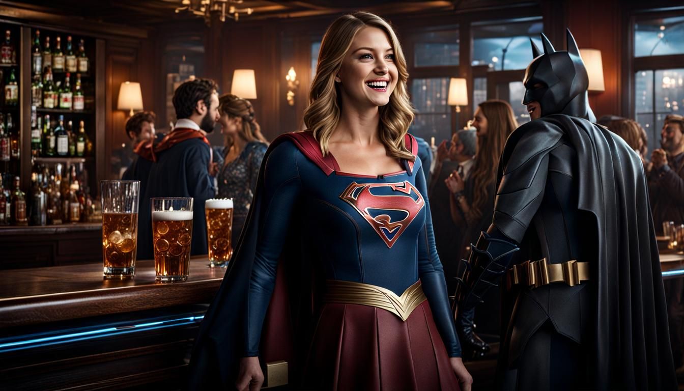 Stunning Melissa Benoist as Supergirl