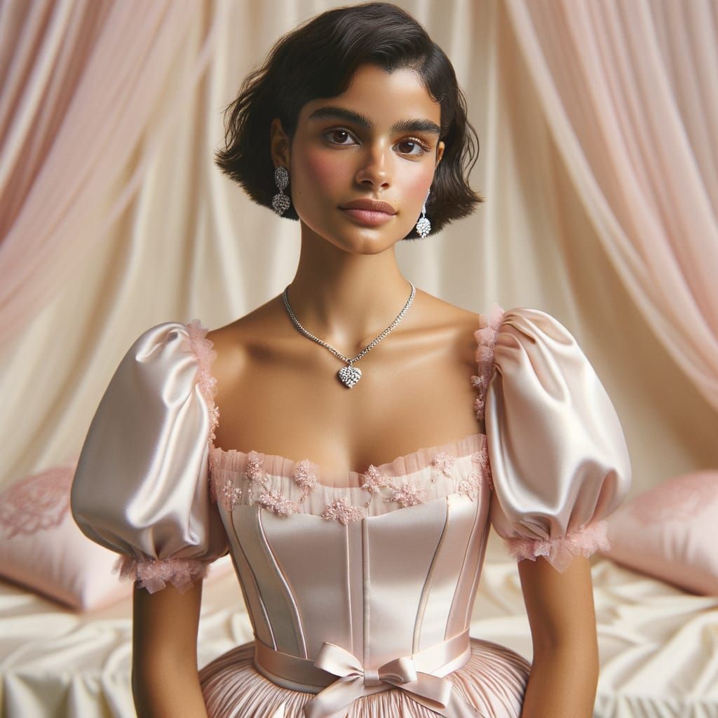 Romantic Latin Beauty in Soft Pastel Hues