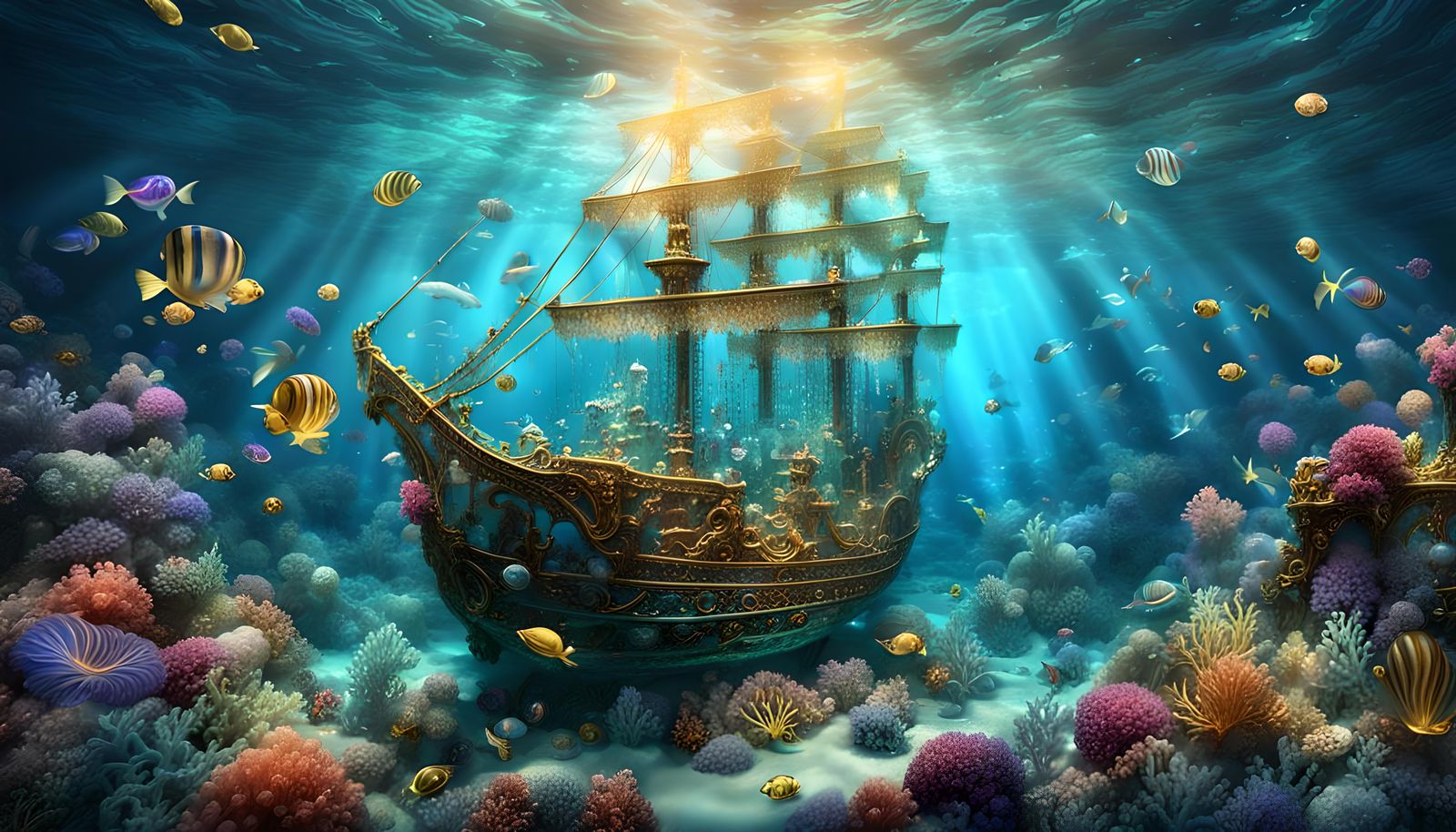 underwater shipwreck
