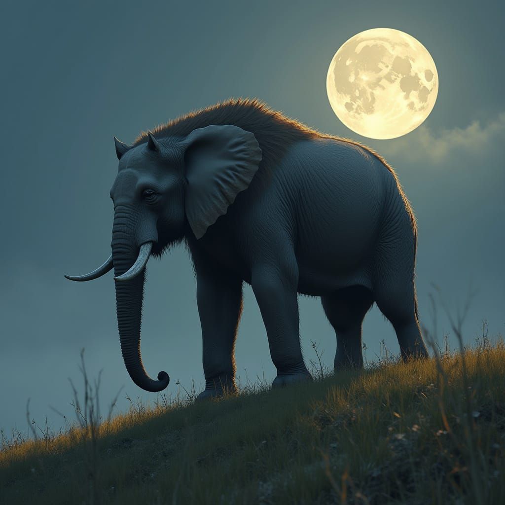 Moonlit Lycanthrope Elegance