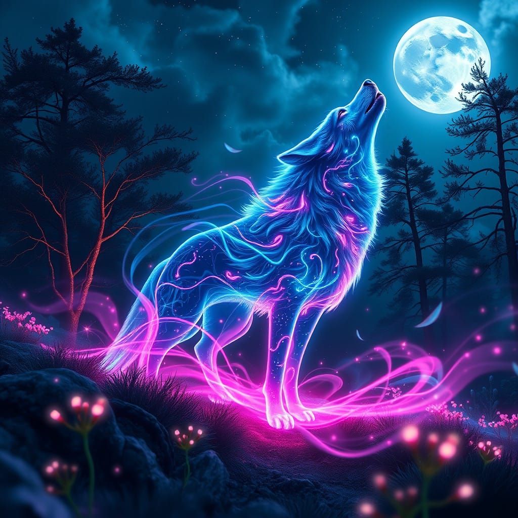 Howling at the moon