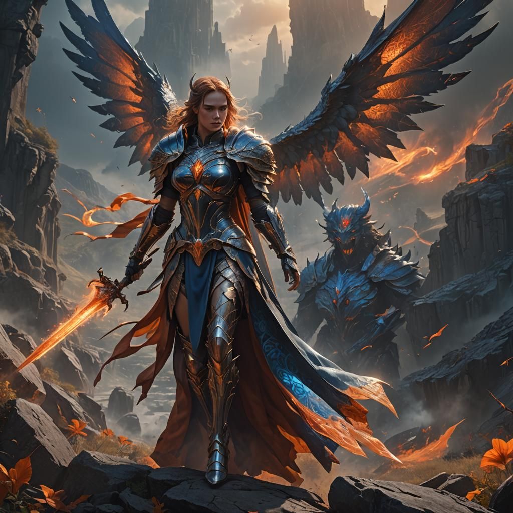 Epic Angel vs Devil Clash in Hellscape