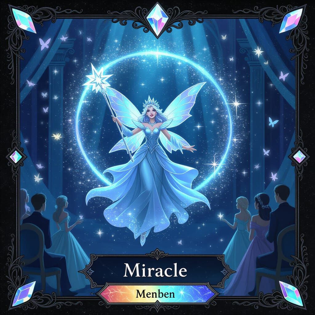 Fairy Godmother in Starlight Spiral - Dark Fantasy Anime Art