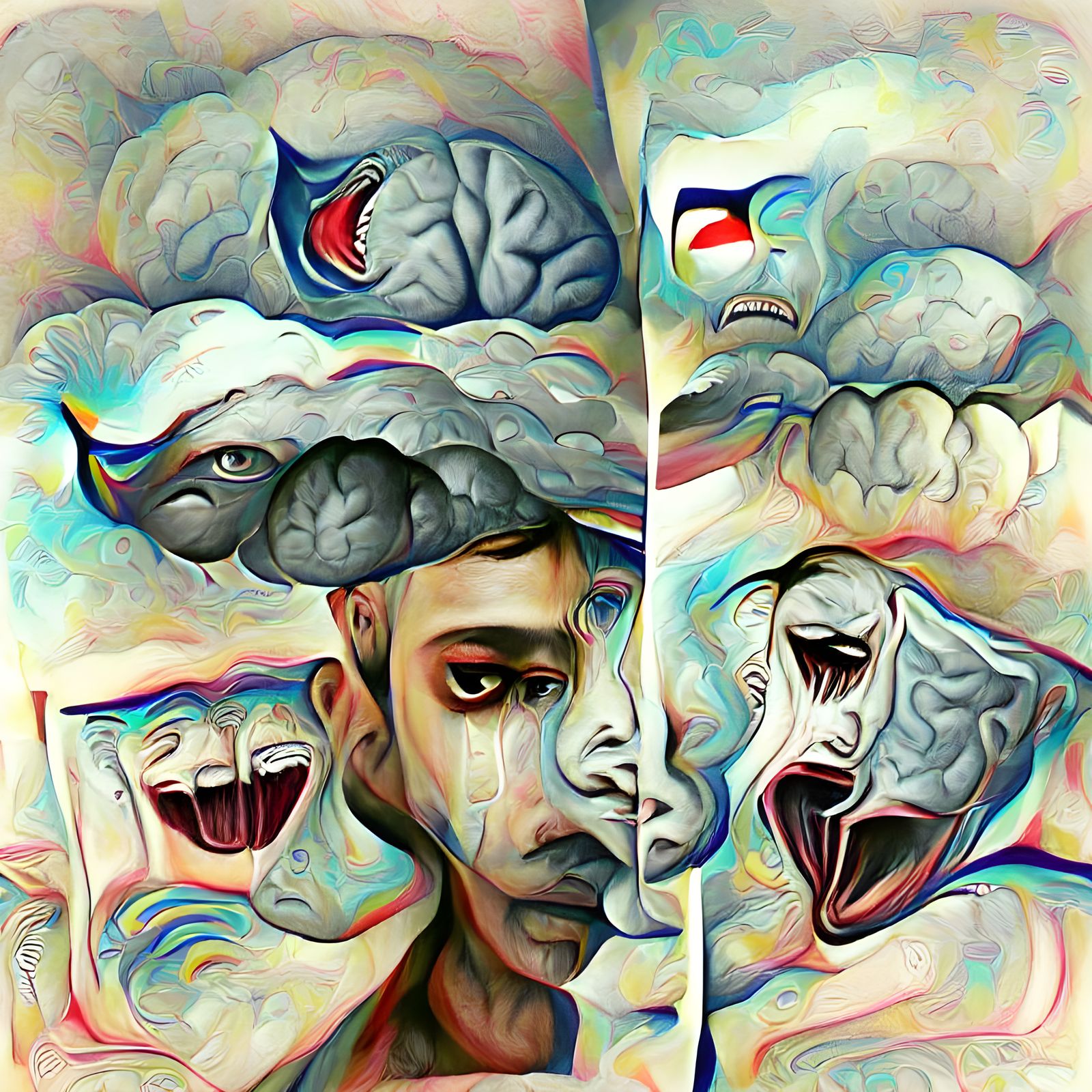 Abstract Expression of Intense Emotion