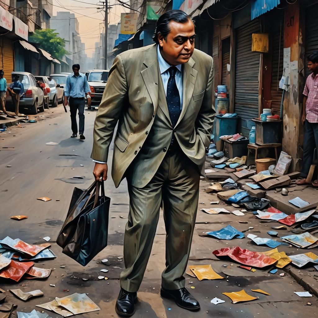 Realistic Portrait of a Man in Oil Painting Style